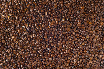 Roasted Coffee beans background.