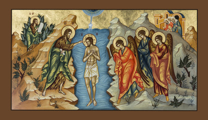 Icon of the Baptism of Christ