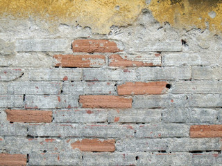 Old rough bricks wall surface photography