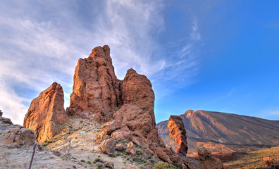 Cinchado rock in Teide National park, Tenerife mountain