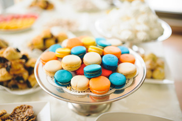 Macarons on Dessert Table