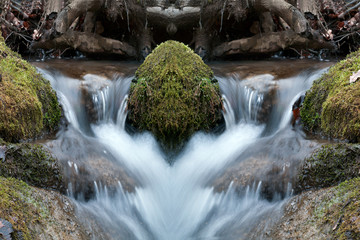 mountain stream symmetry