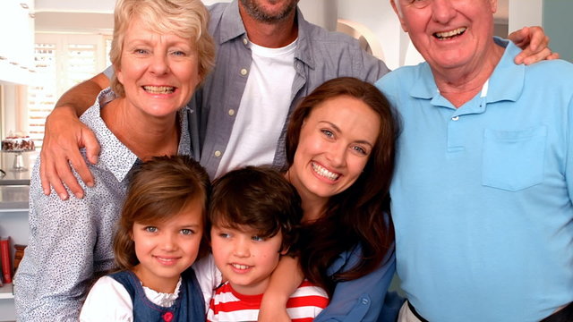 Portrait of happy family