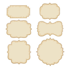 Vintage And Retro Design Elements, old papers, labels 