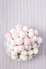 small spiral meringues - shallow depth of field