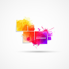 abstract colorful watercolor background with text space
