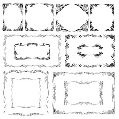 Elegant Vector Frames Set 
