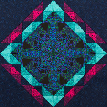 Detail of the quilt