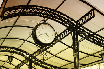 old retro clock of one central station © Miroslav110