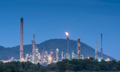 oil refinery plant