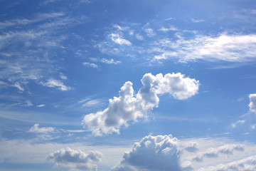 blue sky and clouds sky.
