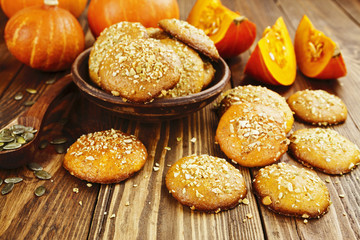 Homemade pumpkin cookies