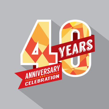 40th Year Anniversary Celebration Design.