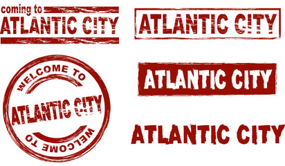 Ink stamp set Atlantic CIty