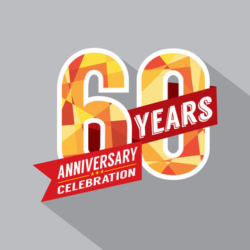 60th Year Anniversary Celebration Design.