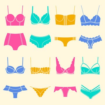 Set of lingerie elements