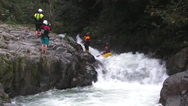 Extreme kayaking in Veracruz, Mexico, slow motion