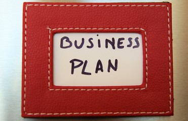 Fototapeta na wymiar Hand writing Business plan