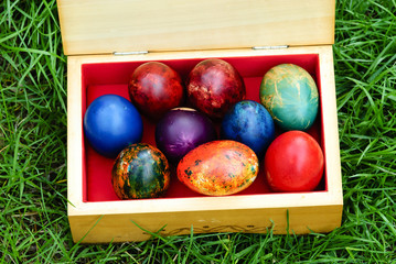 Background with Easter Eggs