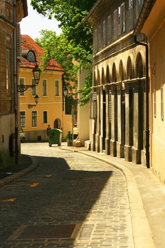 Old street in Zagreb Upper town