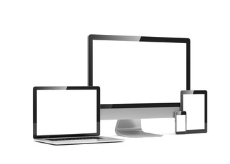 Ultimate web design, laptop, smartphone, tablet, computer, display