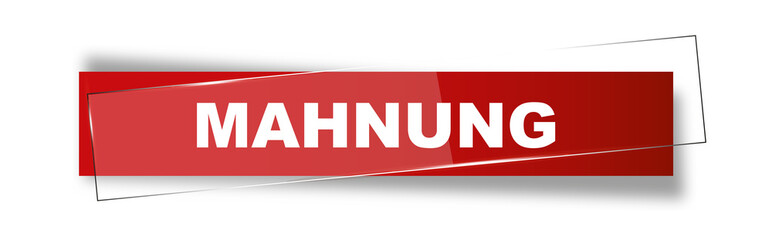 Button | Schild | Mahnung