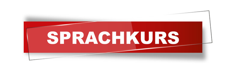 Button | Schild | Sprachkurs