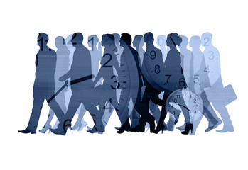 Business time rushing,