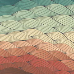 Colorful Waves Backdrop Texture - Vector Illustration