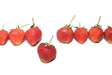 strawberry on isolate background. selective focus