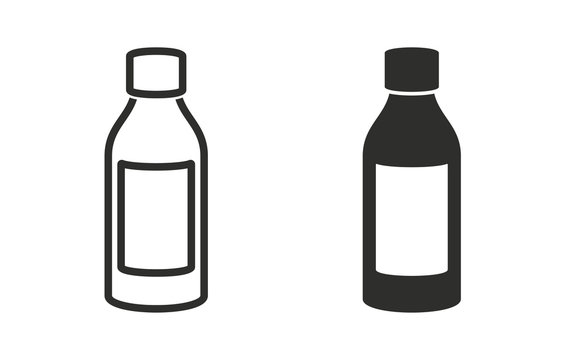 Medicine bottle - vector icon.