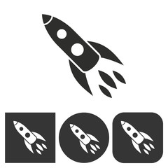 Rocket - vector icon.