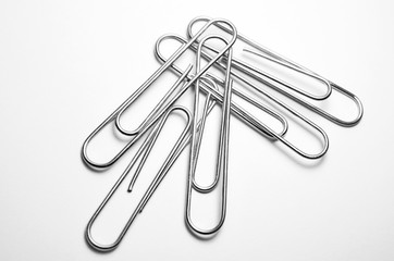 Close-up of  paper clips