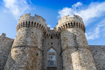 Fototapeta na wymiar Palace of the Grand Master of the Knights, Rhodes Greece