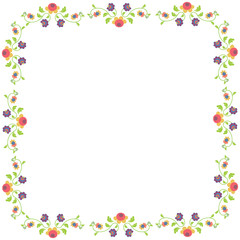 Floral frame