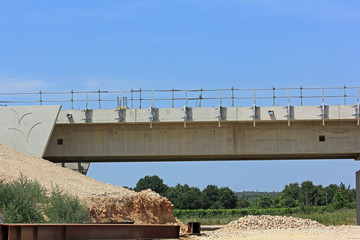 chantier d'autoroute