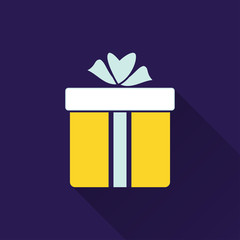 Gift Box - vector icon.