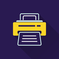 Printer - vector icon.