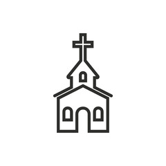 Church - vector icon.