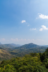 Beautiful landscape on mountain with nice sky