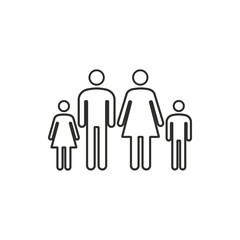 Family - vector icon.