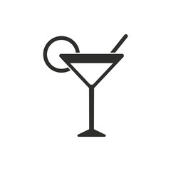 Cocktail - vector icon.