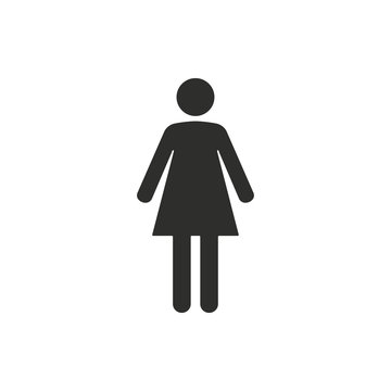 Woman - vector icon.
