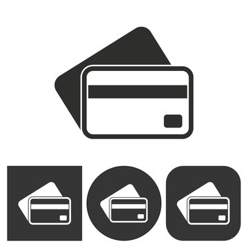 Credit card  - vector icon.