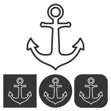 Anchor  - vector icon.