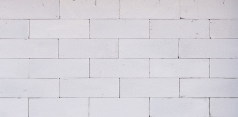 Naklejka premium background texture of white Lightweight Concrete block, Foamed c