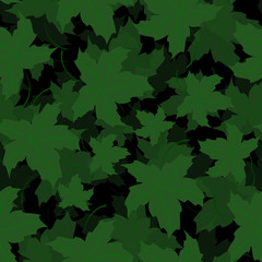 Seamless of Maple leaves. pattern of forest leaves for your design