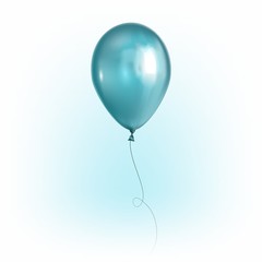 blue balloon, greeting and holiday concept