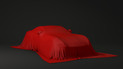 Presentation of the red sport car - 103030919
