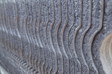 close-up texture of concrete roof tile